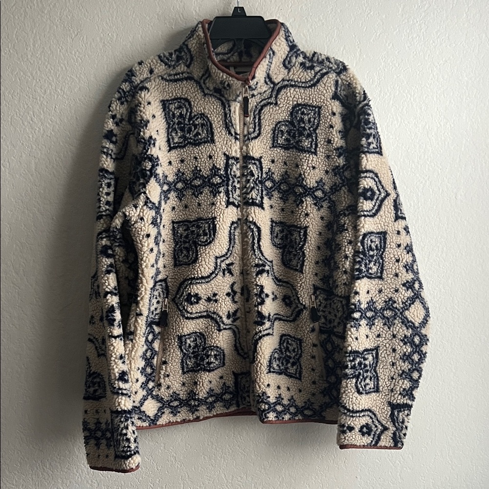 Bdg Beige And Navy Patterned Jacket - image 7